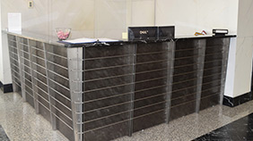 custom reception desk